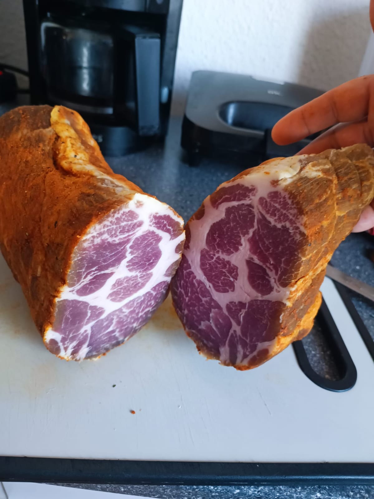 Pieza de jamon curado terminada